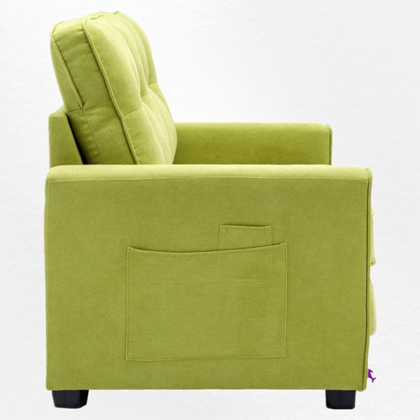 Latitude Run® Burswood 59.5" Upholstered Sleeper Loveseat Sofa Bed